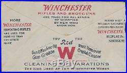 WINCHESTER J. COLLISON ADVT GUN COVER USED HUNTER With SHOTGUN DOG VF BS4642