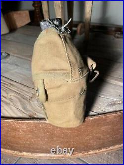WW11 Marine Corp. Canteen Cross straps Can Cup Pouch 1944 Stamped Depot