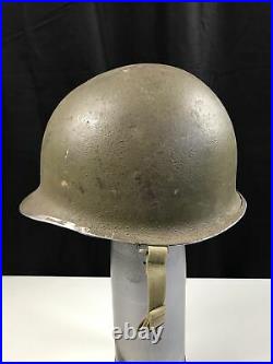 WWII US ARMY USMC M1 Helmet Front Seam Westinghouse Liner 9261 Shell Stamp