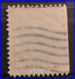 Washington 2 cents, Red Line, Rare, used USA stamp