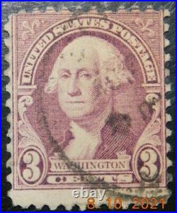 Washington 3 Cent Stamp Purple