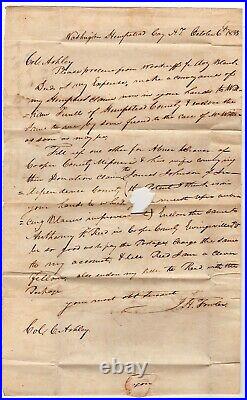 Washington Hemstead Court House Arkansas Territory 1832 Stampless