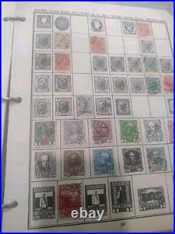 Worldwide Stamp Collection In 1953 Paramount Stamp Album 1800s Forward. HUGE