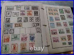 Worldwide Stamp Collection In 1953 Paramount Stamp Album 1800s Forward. HUGE