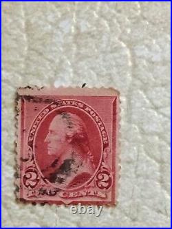 XXX RARE 1895 George Washington 2 Cent Stamp