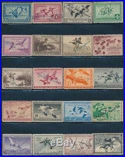 #rw1 // #rw45 (39) Diff. Used Duck Stamps Some With Faults CV $1,166 Bq8203