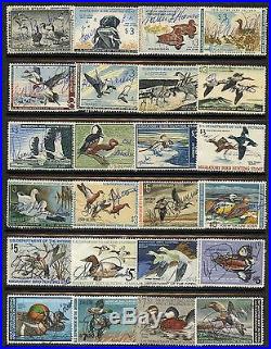 #rw1 // #rw54 (53) Different Used Duck Stamp Collection CV $1,186 Bt7935